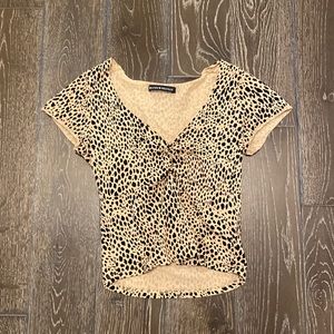 Brandy Melville cheetah shirt